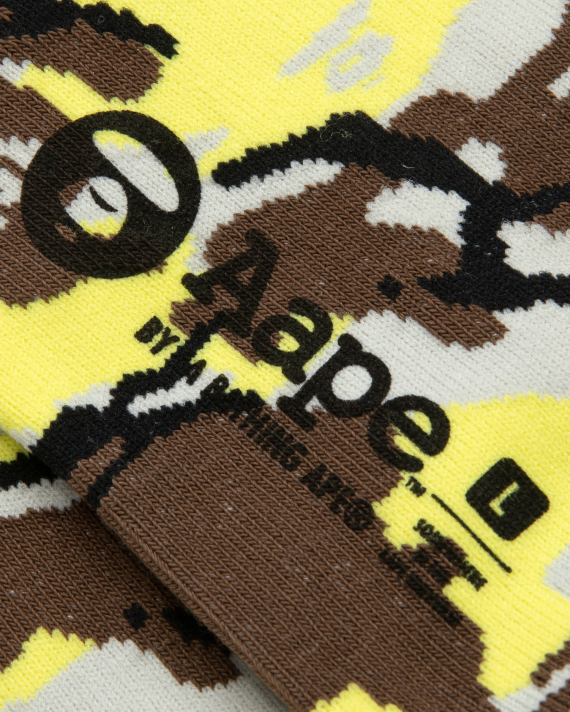 AAPE Moonface camo ankle socks
