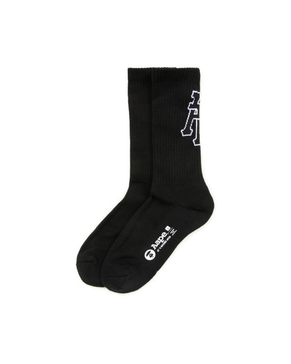 Moonface graphic ribbed socks image number 0