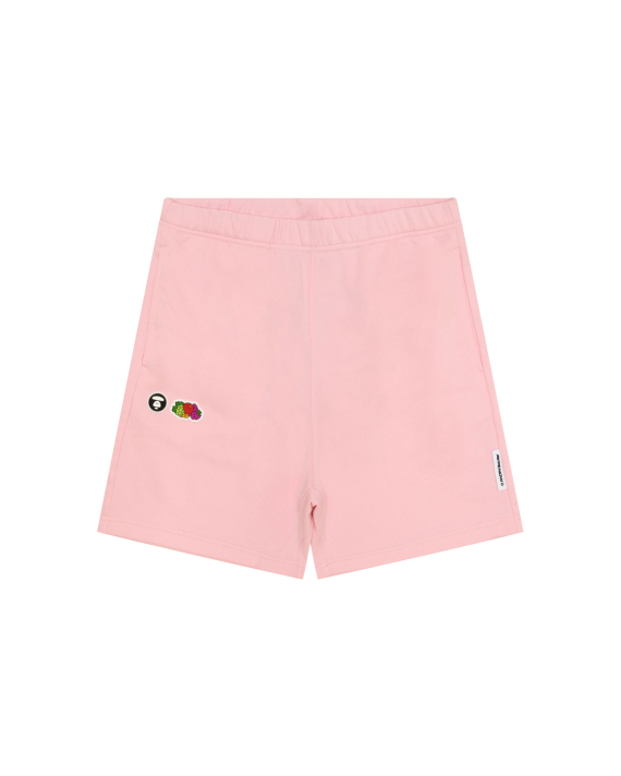 AAPE X Fruit of the loom Moonface logo sweat shorts