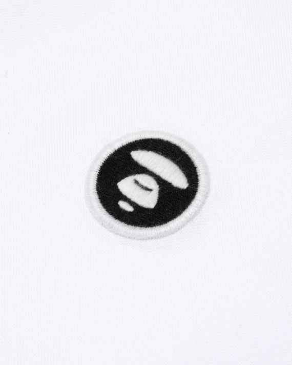 Moonface embroidered short-sleeve button-down shirt image number 3