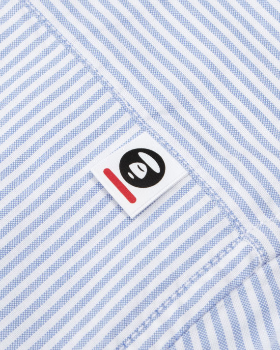 Moonface button-down striped shirt image number 4