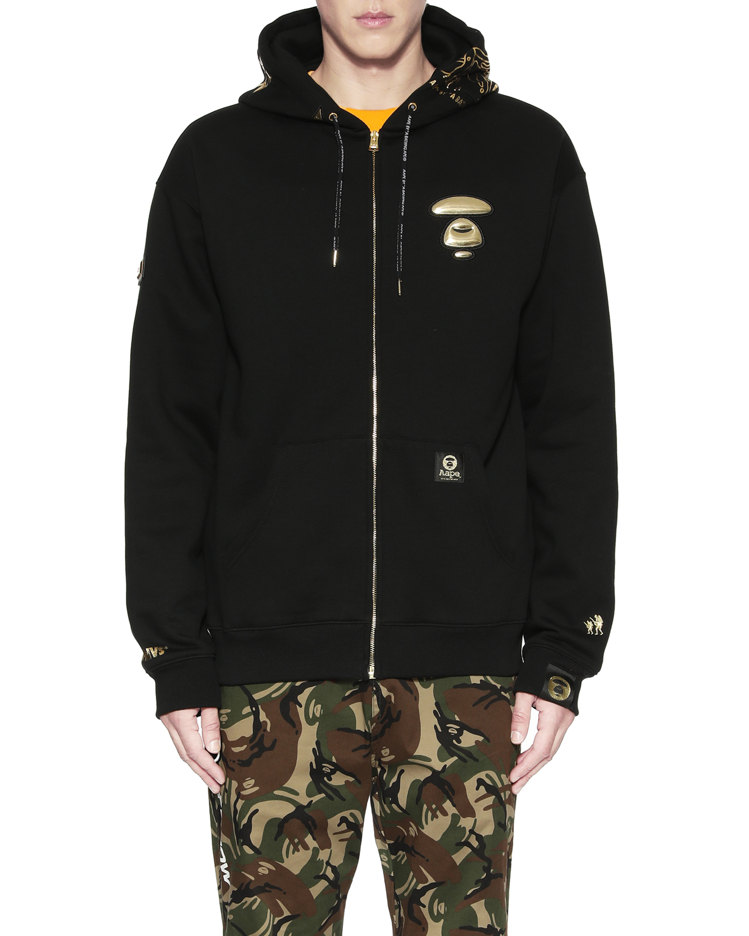 AAPE Metallic zip hoodie | ITeSHOP