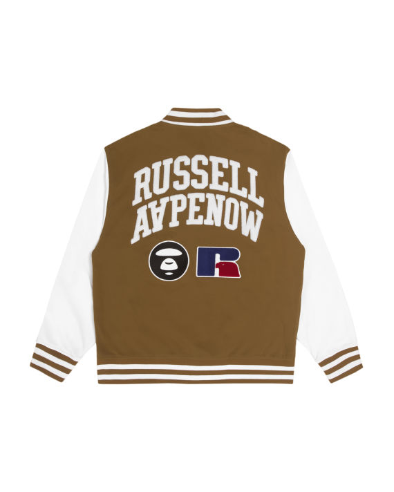 X Russell Athletic Moonface patch  baseball jacket image number 1