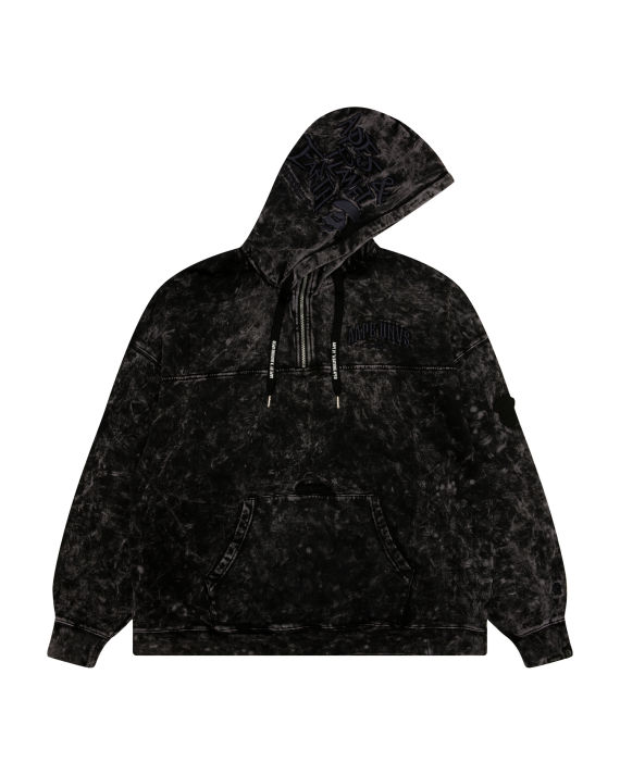 AAPE Moonface embroidered half-zip hoodie | ITeSHOP