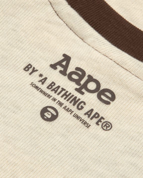AAPE College crew neck raglan sweatshirt