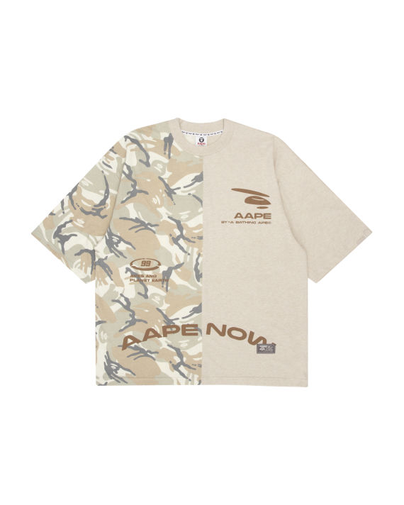 Ape Face camo colour blocked tee image number 0