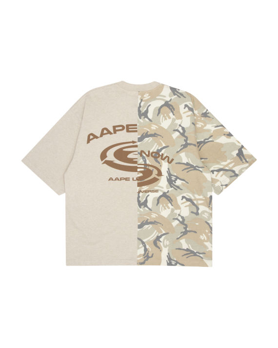 Ape Face camo colour blocked tee image number 1