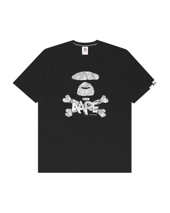 Aape face graphic tee image number 0