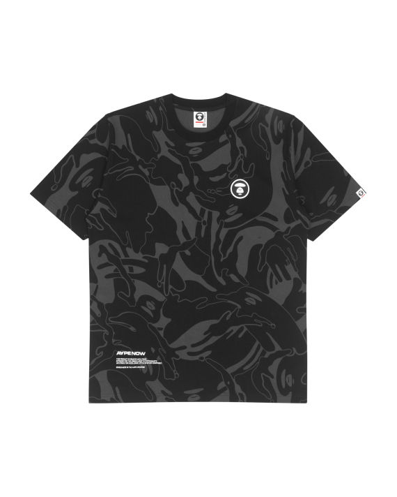 Moonface patch camo patterned tee image number 0