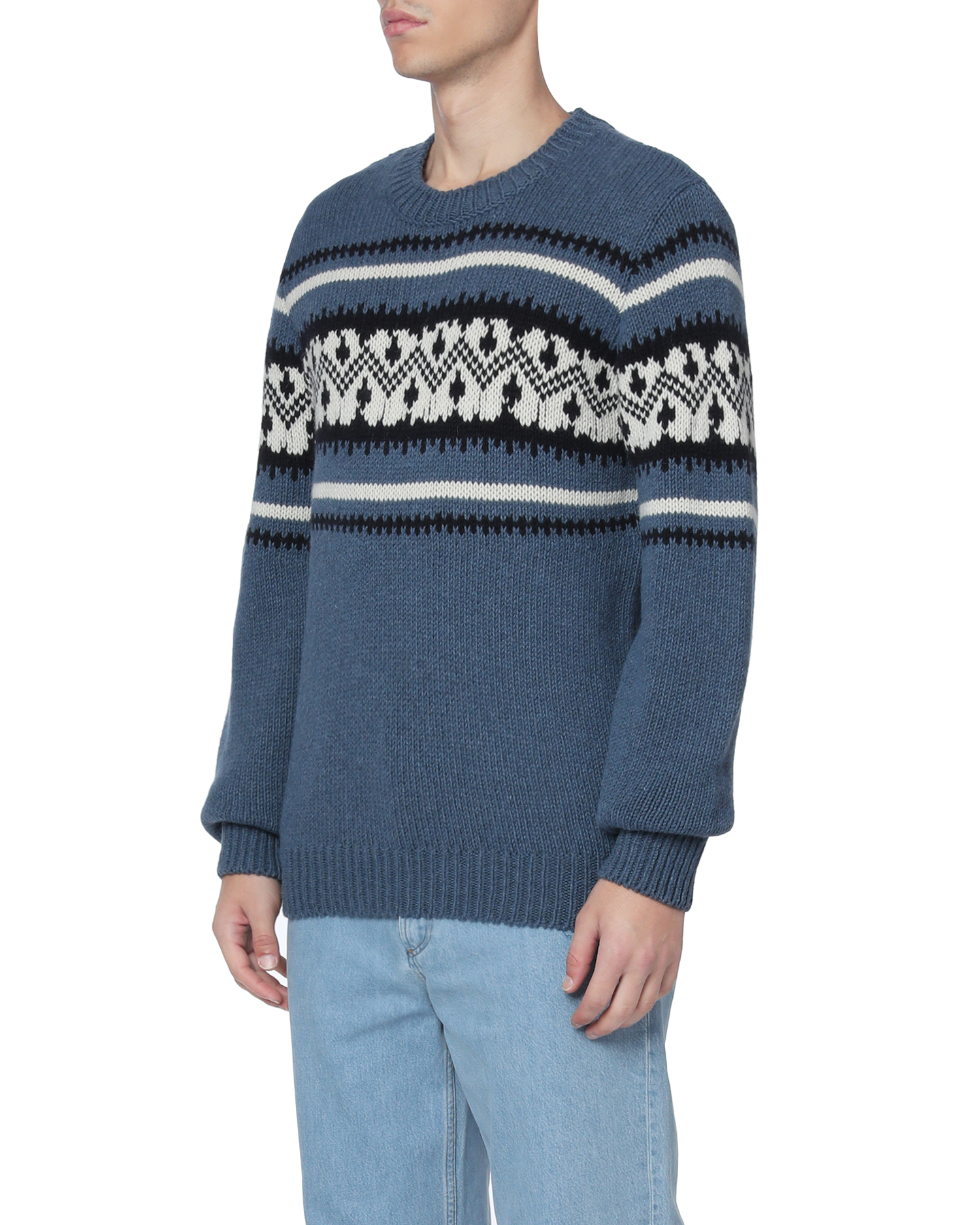 限定品 A.P.C. FRANZ FAIR ISLE CREW KNIT S ニット/セーター - www