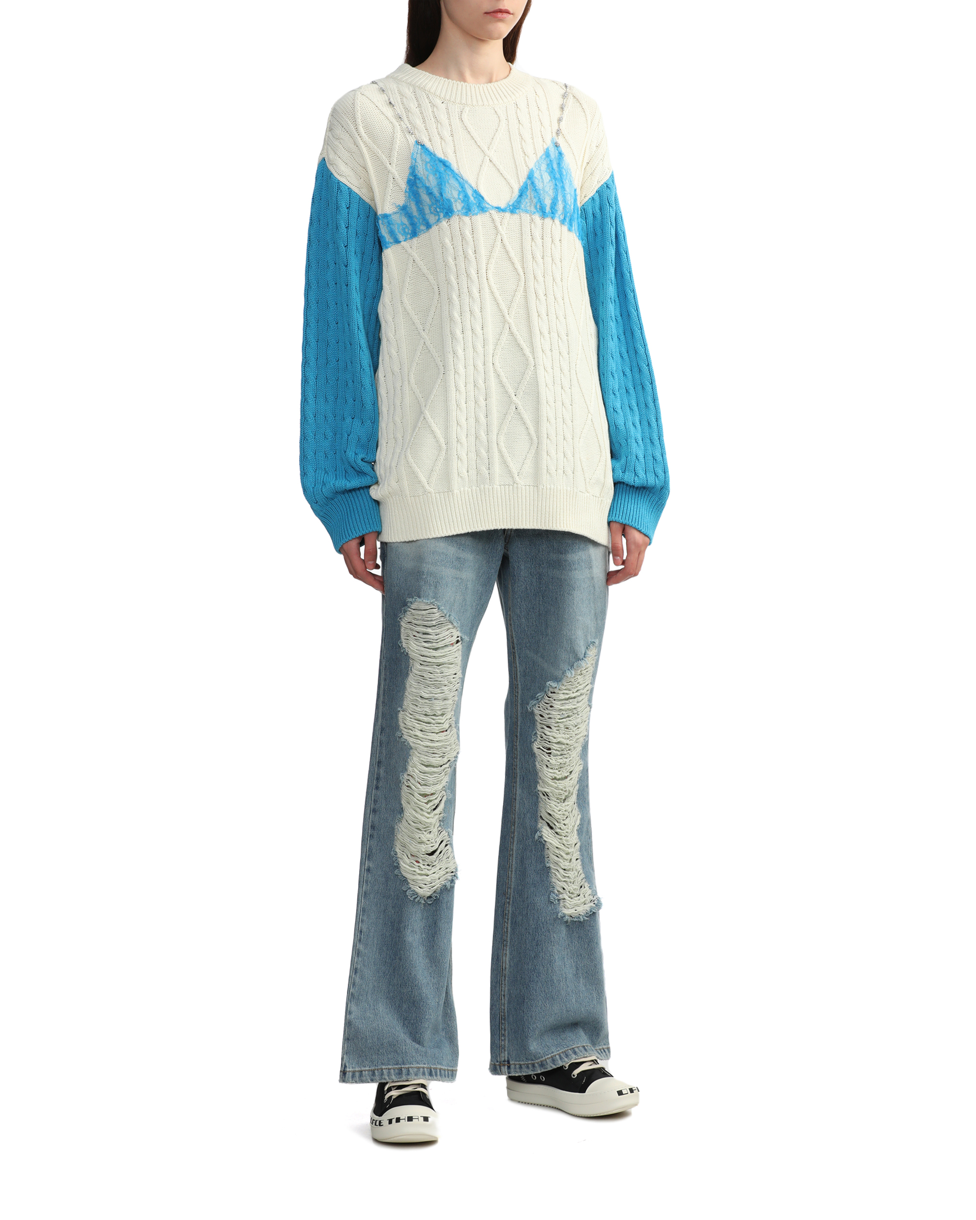 ANDERSSON BELL Bra layered knit sweater | ITeSHOP