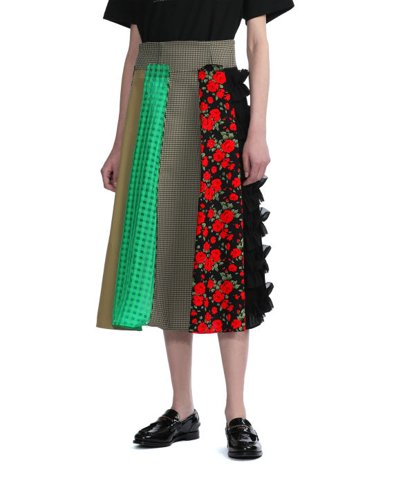 ANDERSSON BELL Spanish combination midi skirt