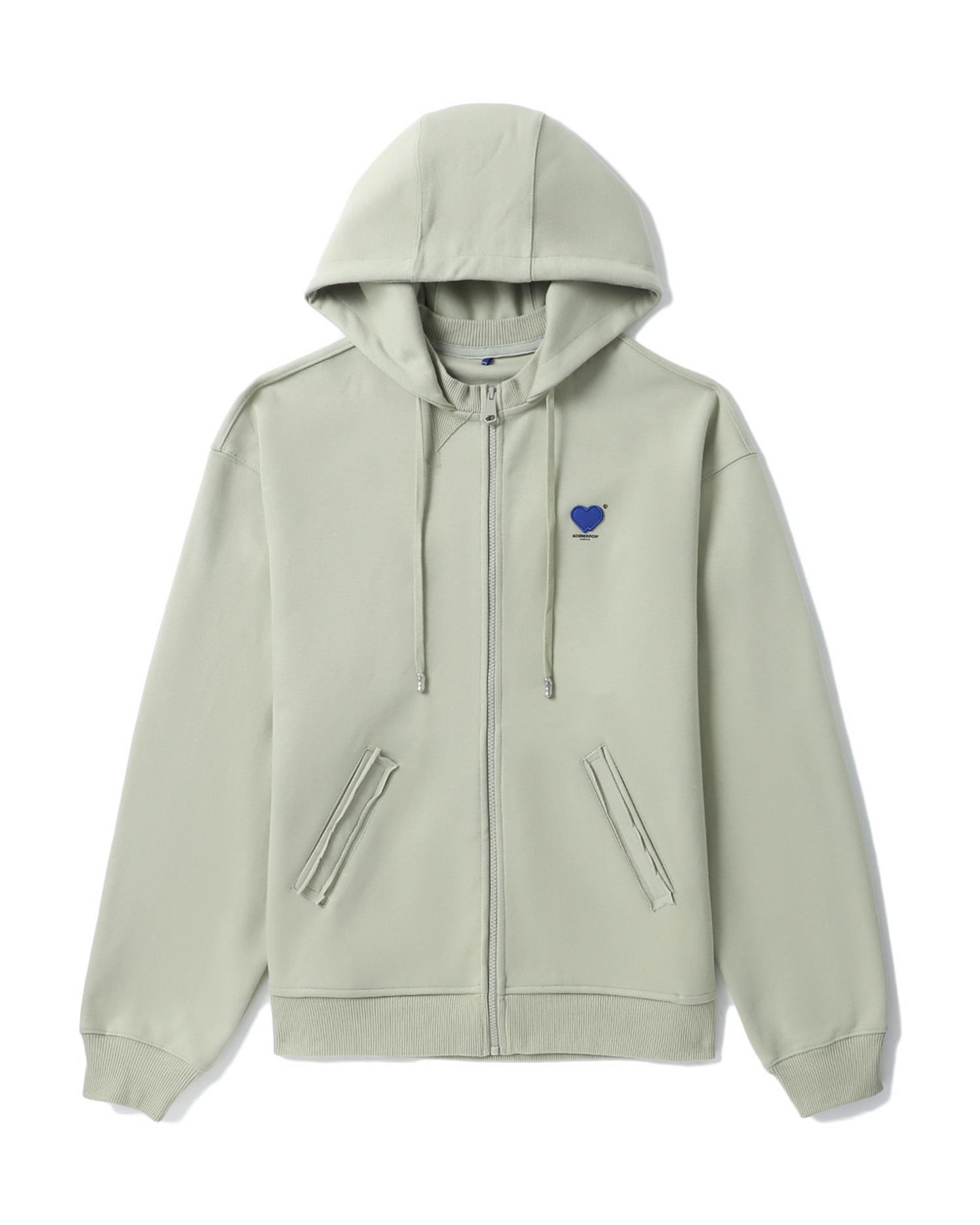 ADER error Twin heart logo hoodie zip-up| ITeSHOP