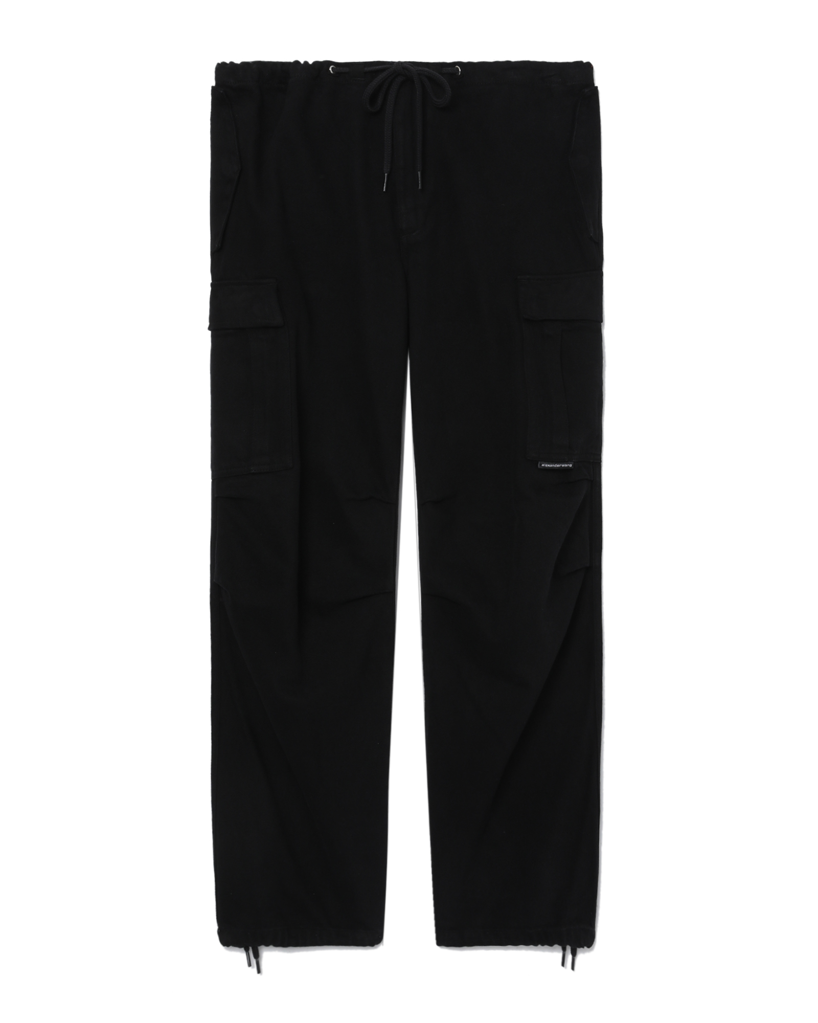 alexander wang Parachute pants in washed black denim | ITeSHOP