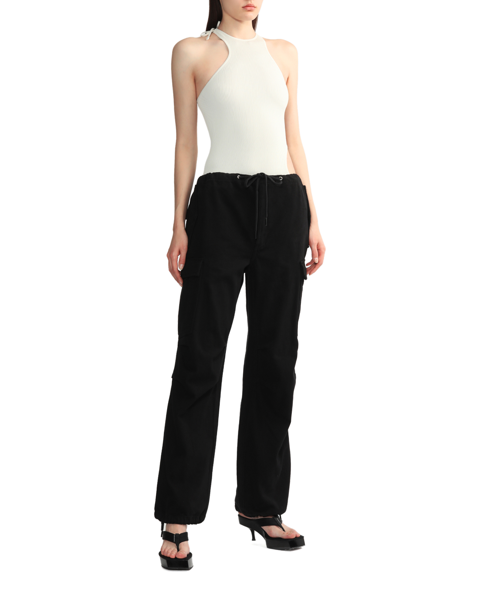 alexanderwang denim parachute pant-