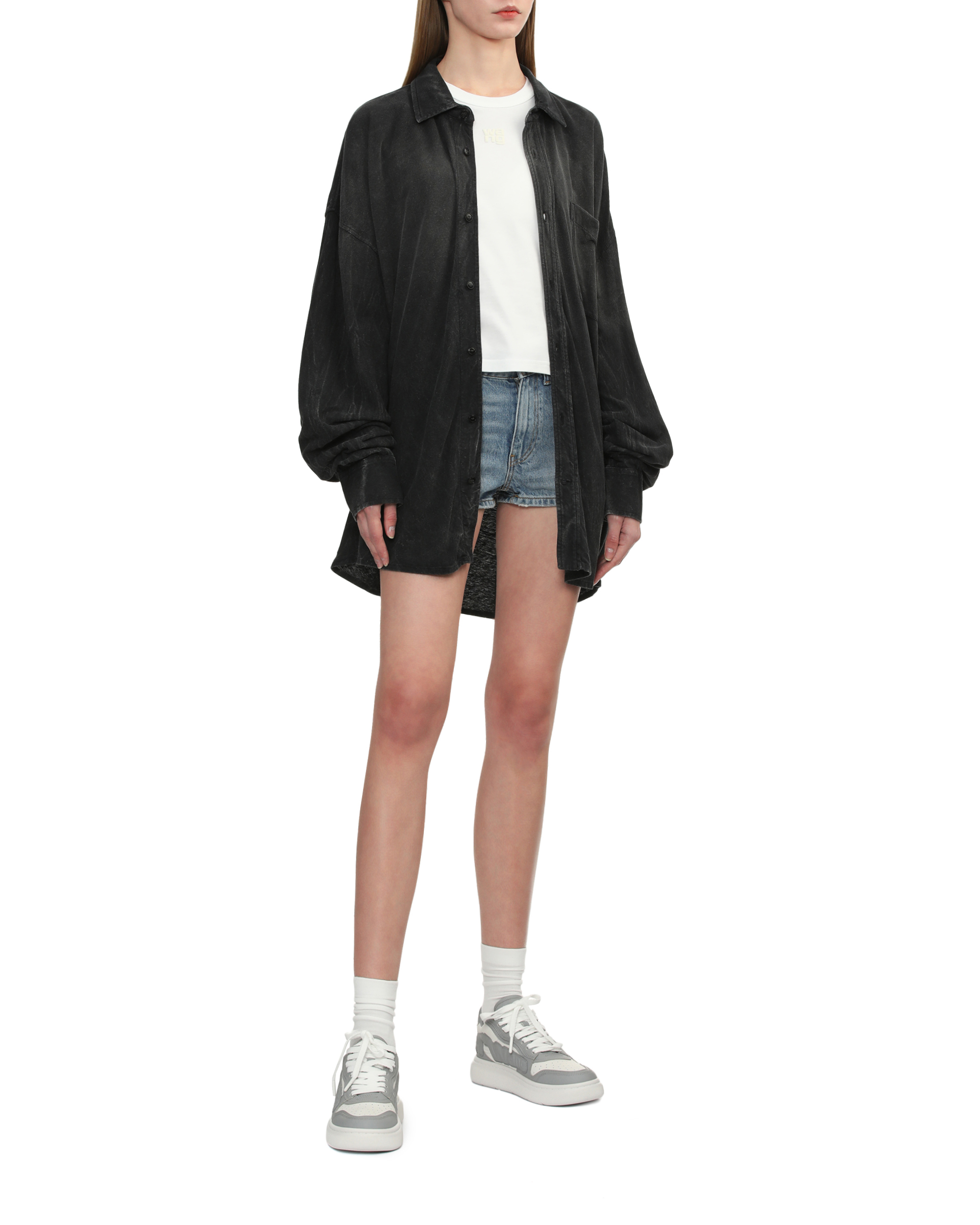 alexander wang Puff pebble leather sneakers | ITeSHOP