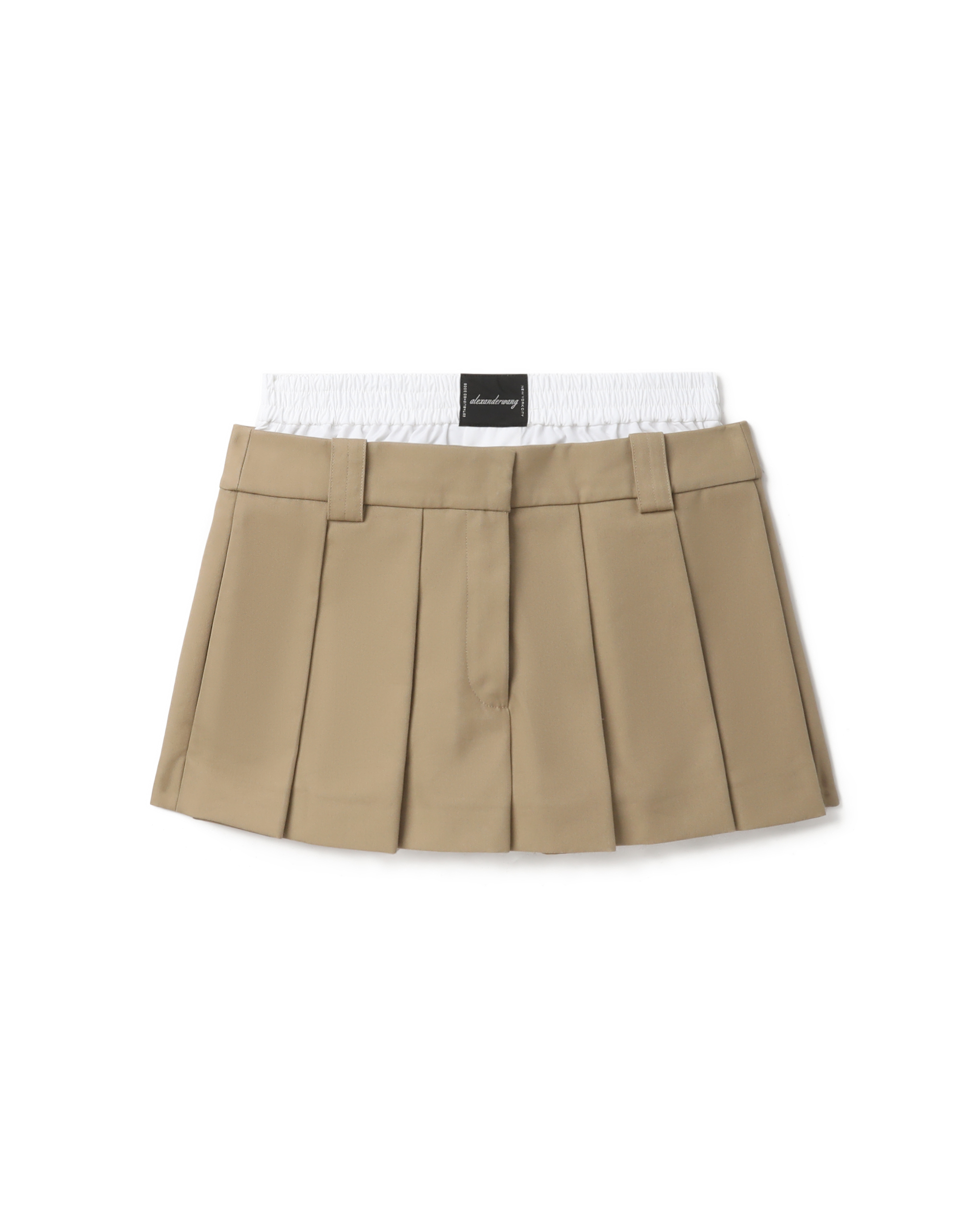 alexander wang Layered pleated skort