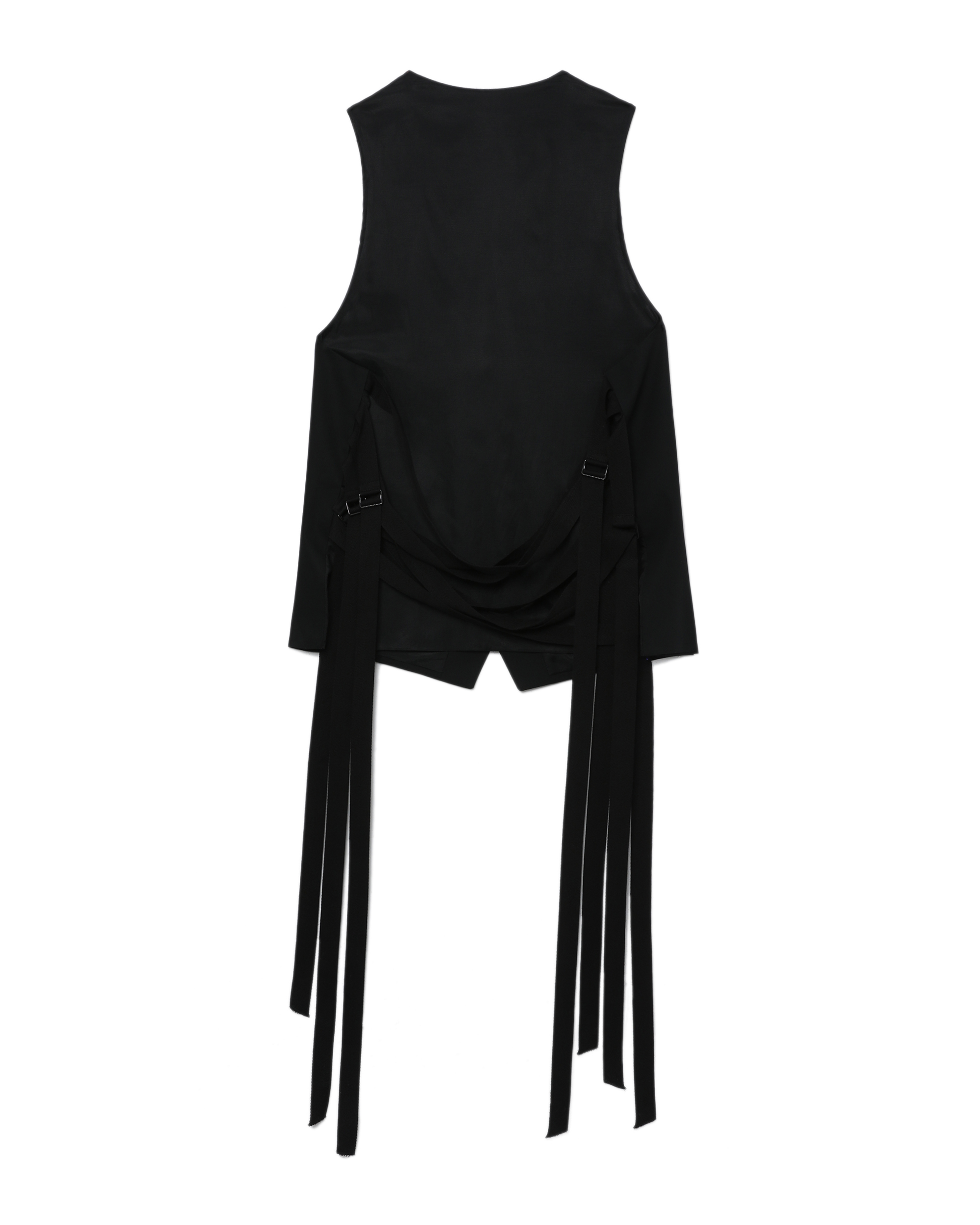 Ann Demeulemeester V-neck belted vest | ITeSHOP