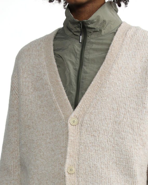 Wool-blend V-neck cardigan image number 4