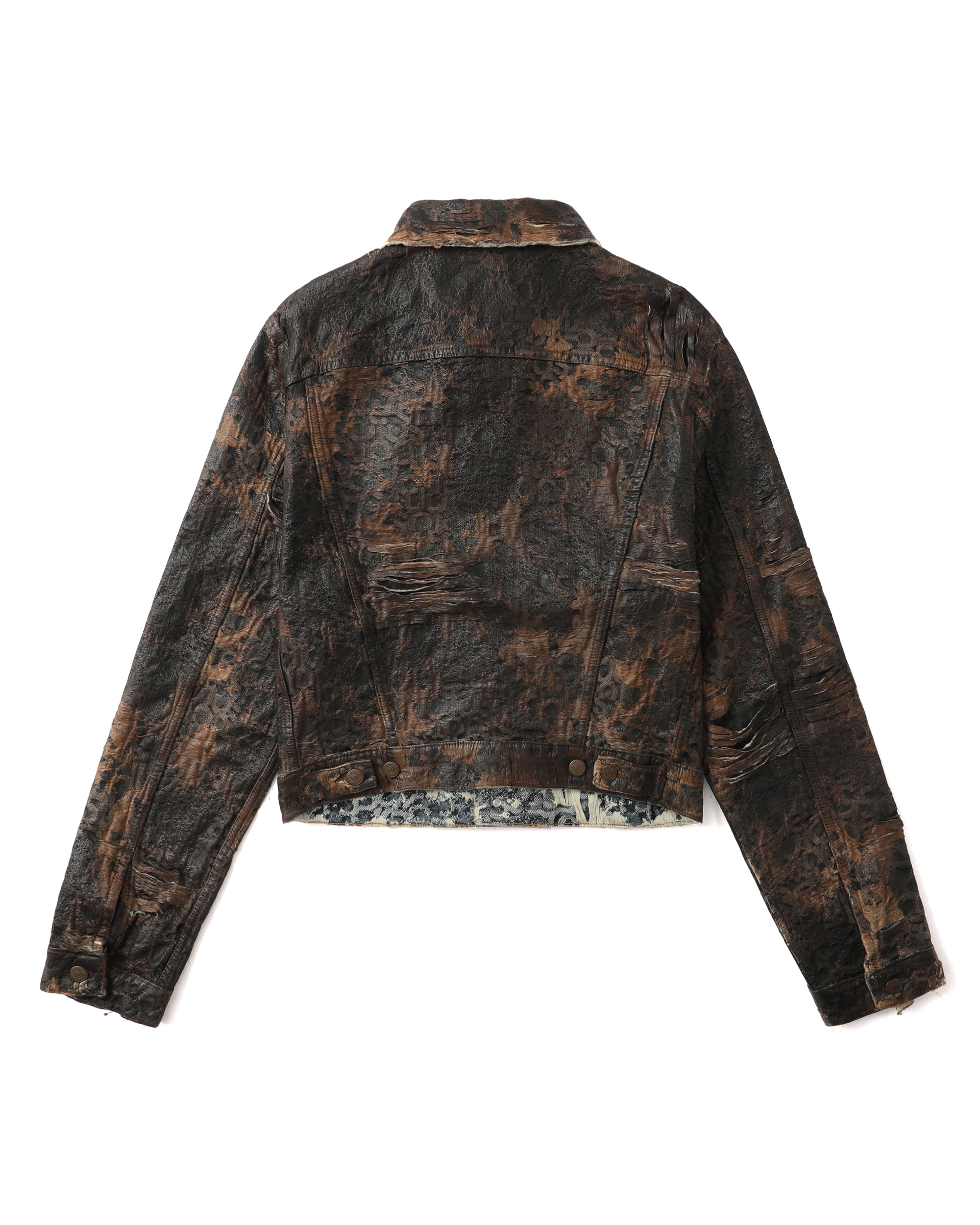 【専用】Acne Studios　BRICK PRINT　JKT Acne Studios - Monogram denim jacket - Fitted fit - Blue/beige