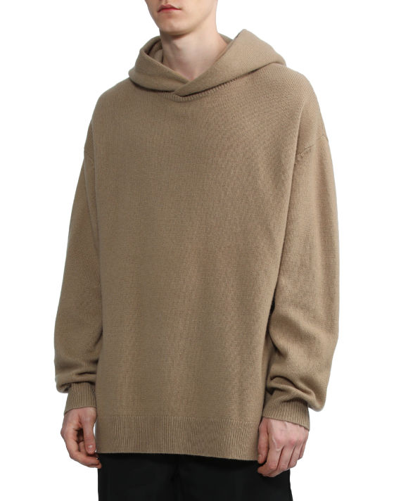 Relaxed knit hoodie image number 2