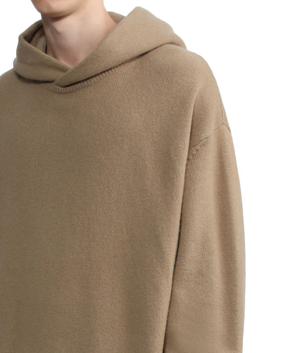Relaxed knit hoodie image number 4