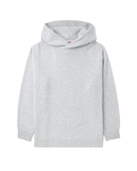 Wool cashmere knit hoodie image number 0