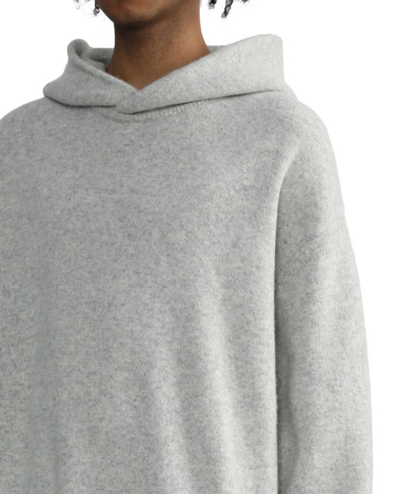 Wool cashmere knit hoodie image number 4