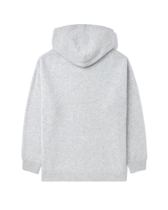 Wool cashmere knit hoodie image number 5