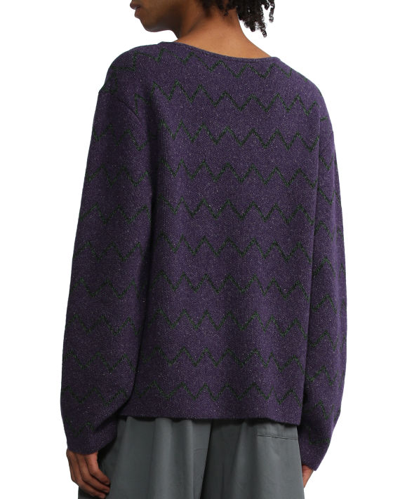 Relaxed jacquard sweater image number 3