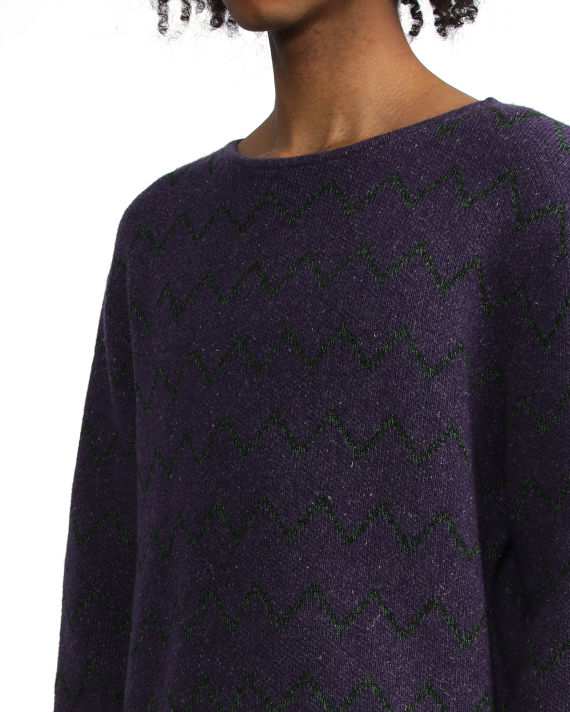 Relaxed jacquard sweater image number 4
