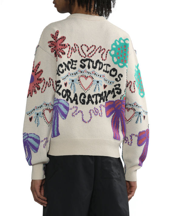 Floragatan jacquard sweater image number 3