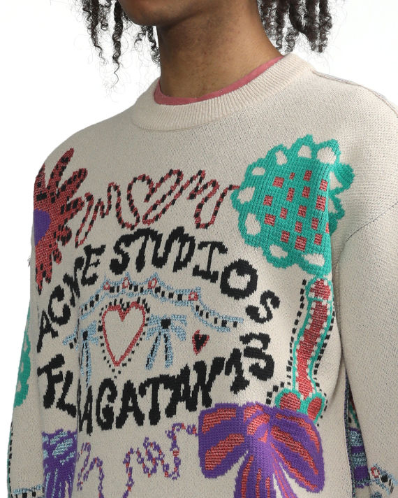 Floragatan jacquard sweater image number 4