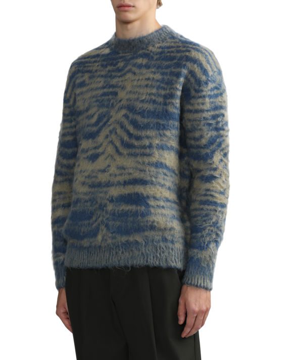 Crew neck wool knit jumper image number 2