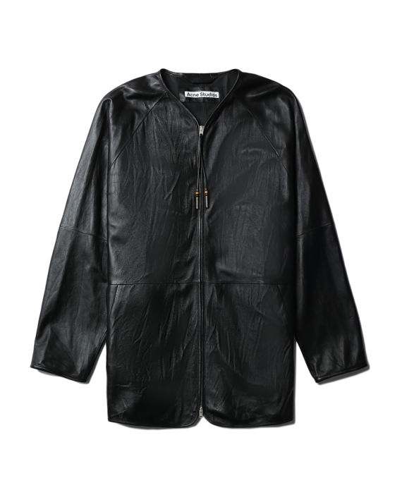 Tumbled leather jacket image number 0