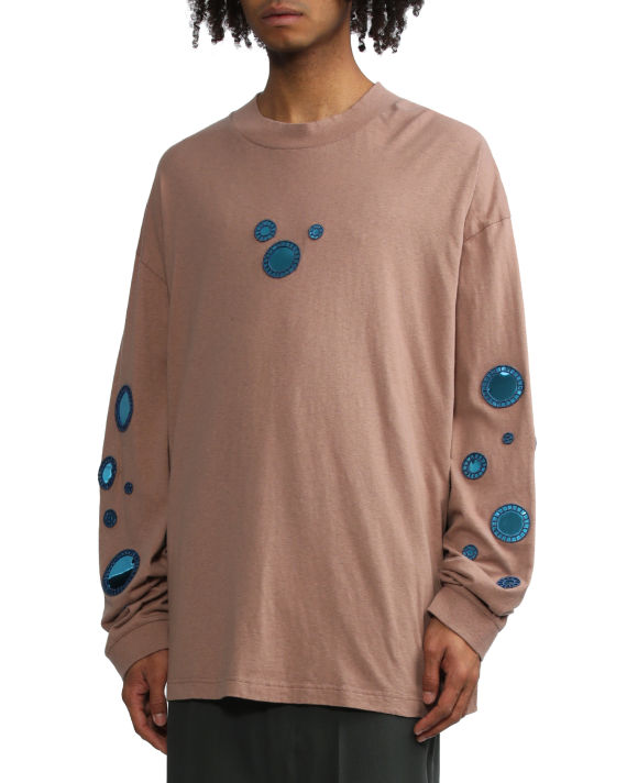 Mirror embroidery long-sleeve tee image number 2
