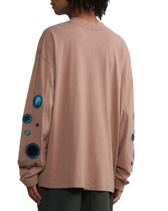 Mirror embroidery long-sleeve tee image number 3
