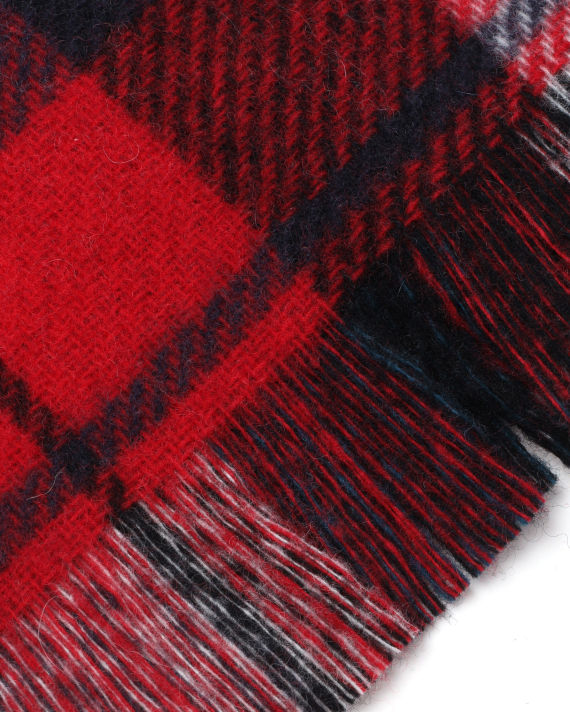 Mixed check wool scarf image number 2