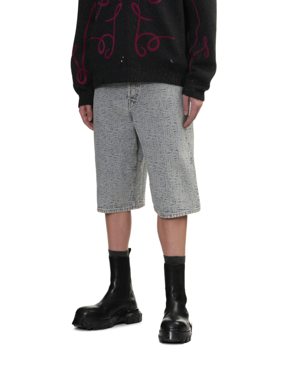 Acne Studios Monogram denim shorts