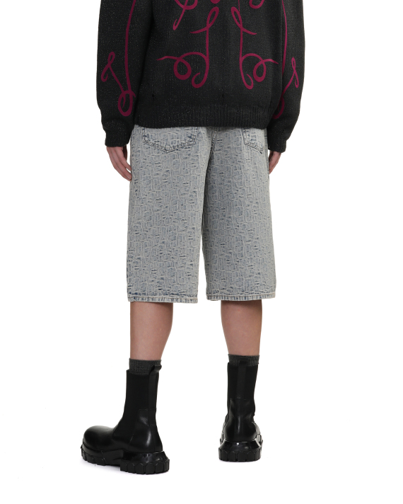 Acne Studios Monogram denim shorts