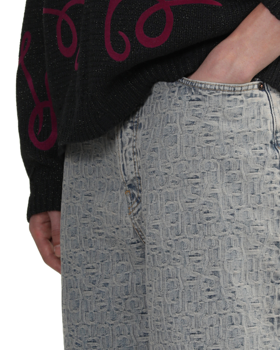 Acne Studios Monogram denim shorts