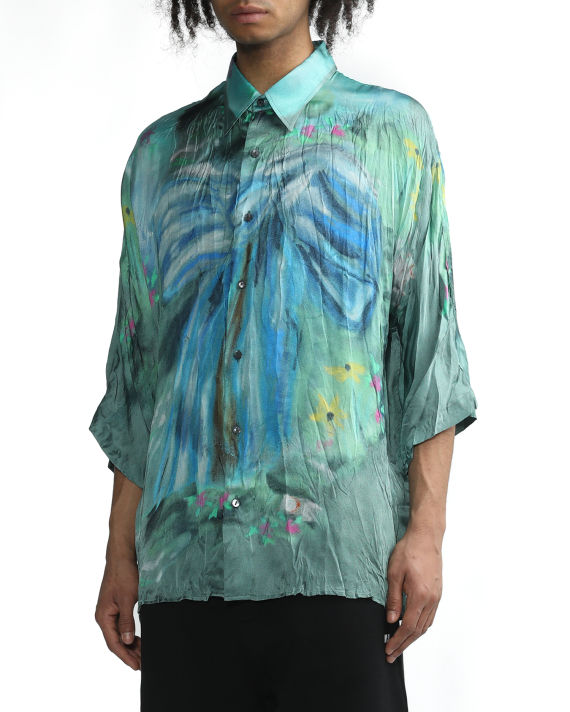 Printed button up shirt image number 2