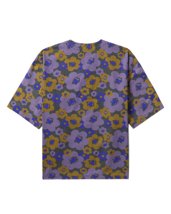 Floral baseball short sleeve shirt image number 5