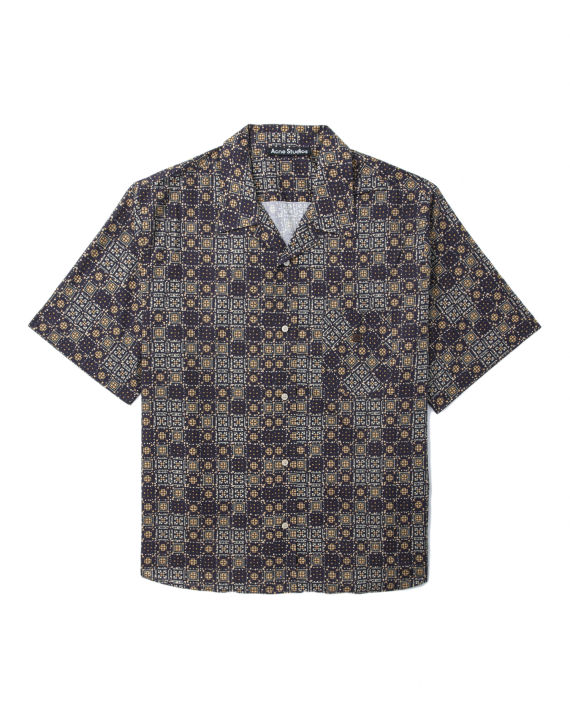 Printed button up shirt image number 0