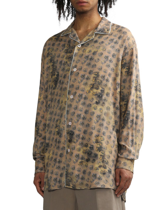 Printed button-up shirt image number 2