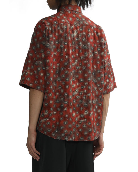 Printed button-up shirt image number 3