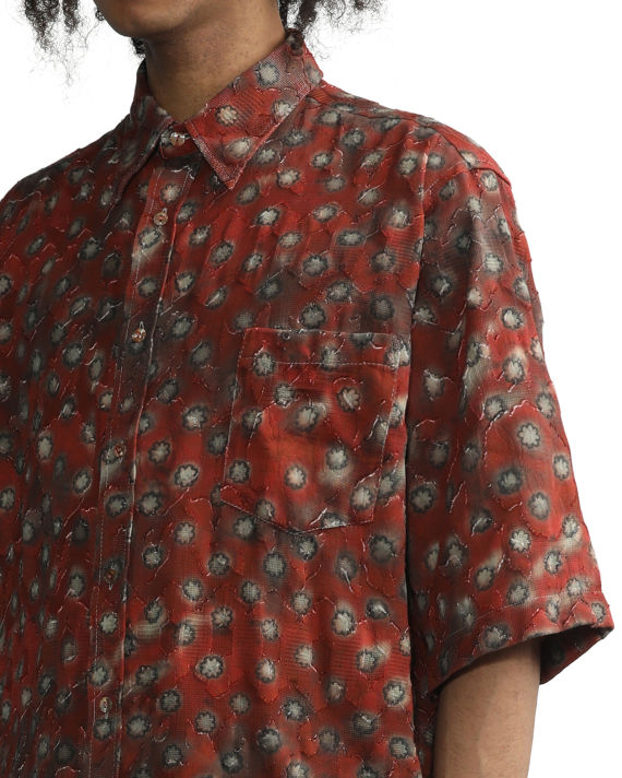 Printed button-up shirt image number 4