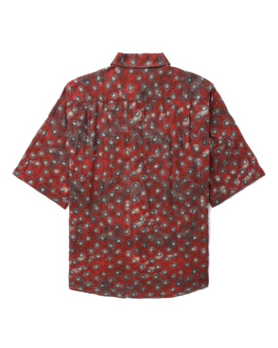 Printed button-up shirt image number 5