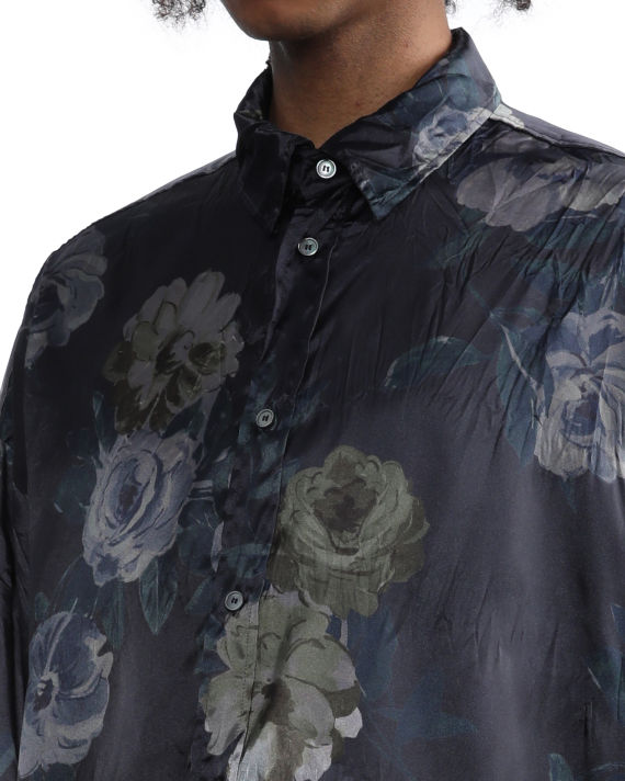 Printed button-up shirt image number 4