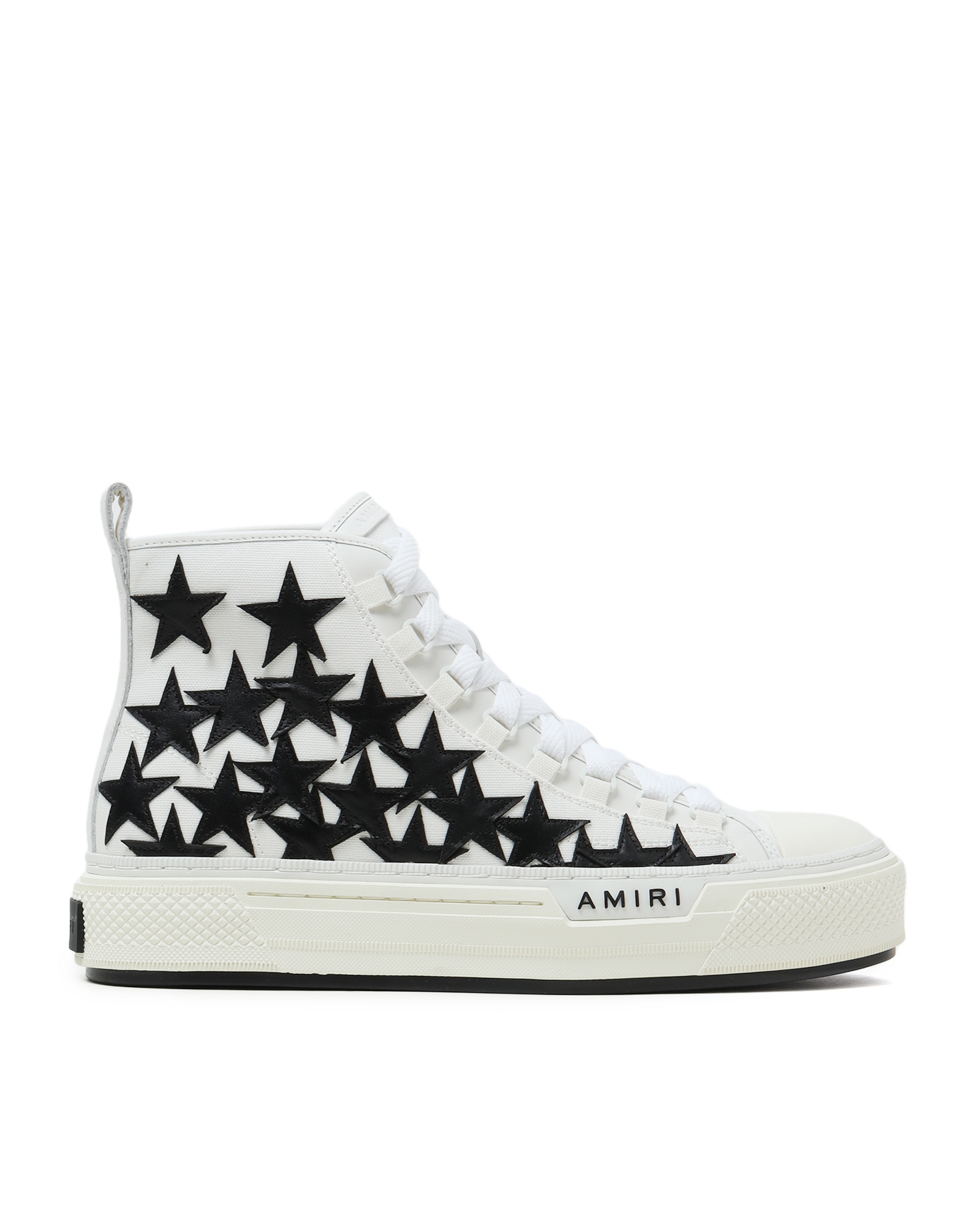 楽天1位】 完全本物 新品 AMIRI STARS COURT HI スニーカー BK×WH